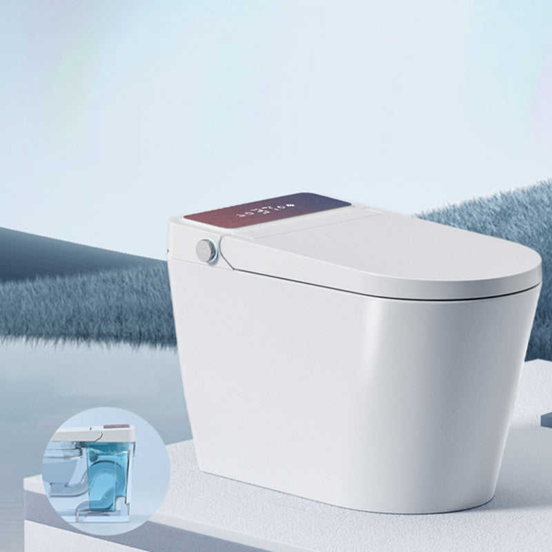 Vitreous China Elongated Toilet Seat Bidet with Temperature Control Red White Clearhalo 'Bathroom Remodel & Bathroom Fixtures' 'Bidets' 'Home Improvement' 'home_improvement' 'home_improvement_bidets' 'Toilets & Bidets' 7878515