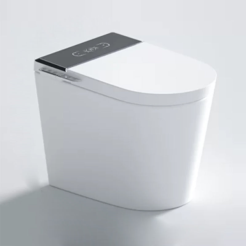 Antimicrobial Elongated Smart Floor Standing Bidet with Heated Seat White Black Clearhalo 'Bathroom Remodel & Bathroom Fixtures' 'Bidets' 'Home Improvement' 'home_improvement' 'home_improvement_bidets' 'Toilets & Bidets' 7918872