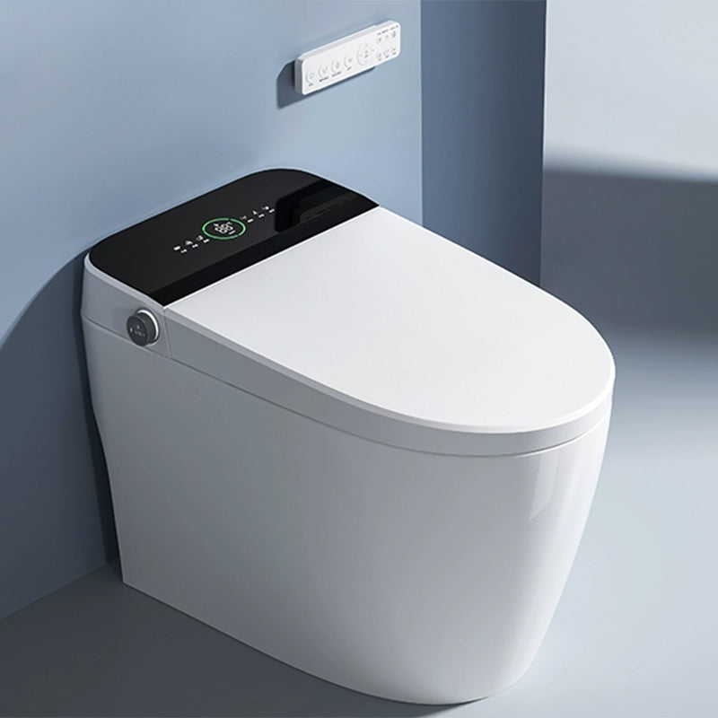 Ceramic Elongated Smart Toilet Bidet without Water Pressure Control Automatic Lid Clearhalo 'Bathroom Remodel & Bathroom Fixtures' 'Bidets' 'Home Improvement' 'home_improvement' 'home_improvement_bidets' 'Toilets & Bidets' 7981822