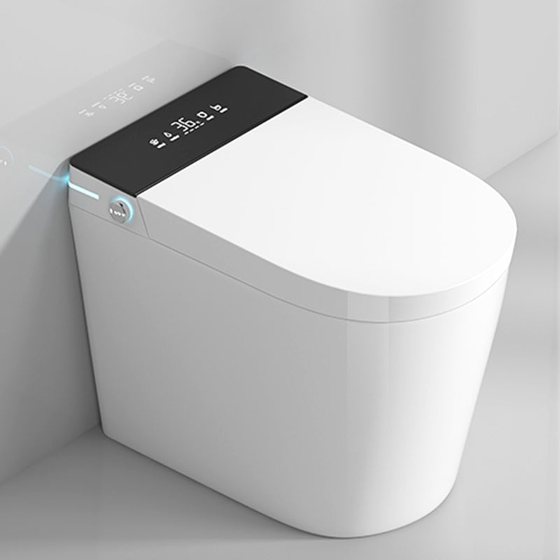 Contemporary Elongated Ceramic Floor Standing Bidet with Heated Seat White Black Clearhalo 'Bathroom Remodel & Bathroom Fixtures' 'Bidets' 'Home Improvement' 'home_improvement' 'home_improvement_bidets' 'Toilets & Bidets' 7982044