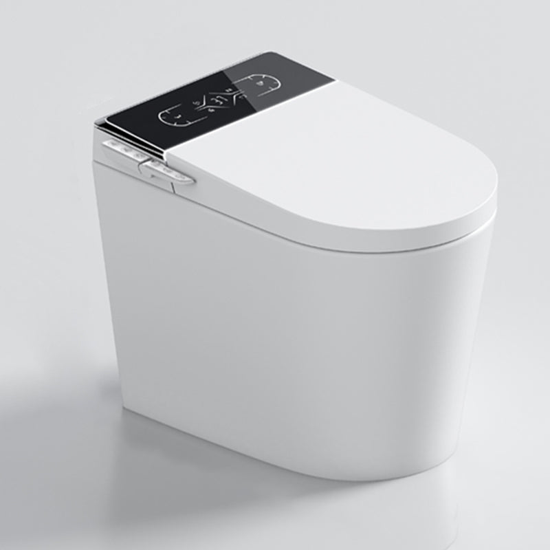 Elongated Ceramic Floor Standing Bidet with Heated Seat and UV Sterilization White Black Clearhalo 'Bathroom Remodel & Bathroom Fixtures' 'Bidets' 'Home Improvement' 'home_improvement' 'home_improvement_bidets' 'Toilets & Bidets' 7982050