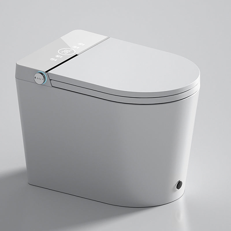 Modern Elongated Ceramic Floor Standing Bidet in White with Heated Seat Automatic Lid( Top Configuration) Clearhalo 'Bathroom Remodel & Bathroom Fixtures' 'Bidets' 'Home Improvement' 'home_improvement' 'home_improvement_bidets' 'Toilets & Bidets' 8086636