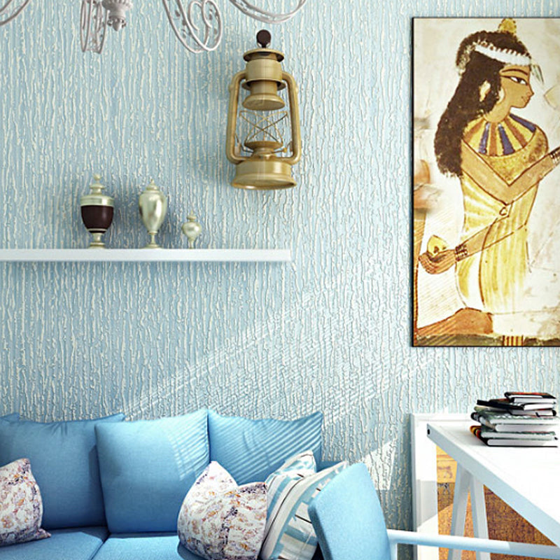 Morandi Color Non-Woven Wallpaper Decorative Textured Stripe Wall Decor, 31 ft. x 20.5 in Clearhalo 'Modern wall decor' 'Modern' 'Wallpaper' Wall Decor' 915259