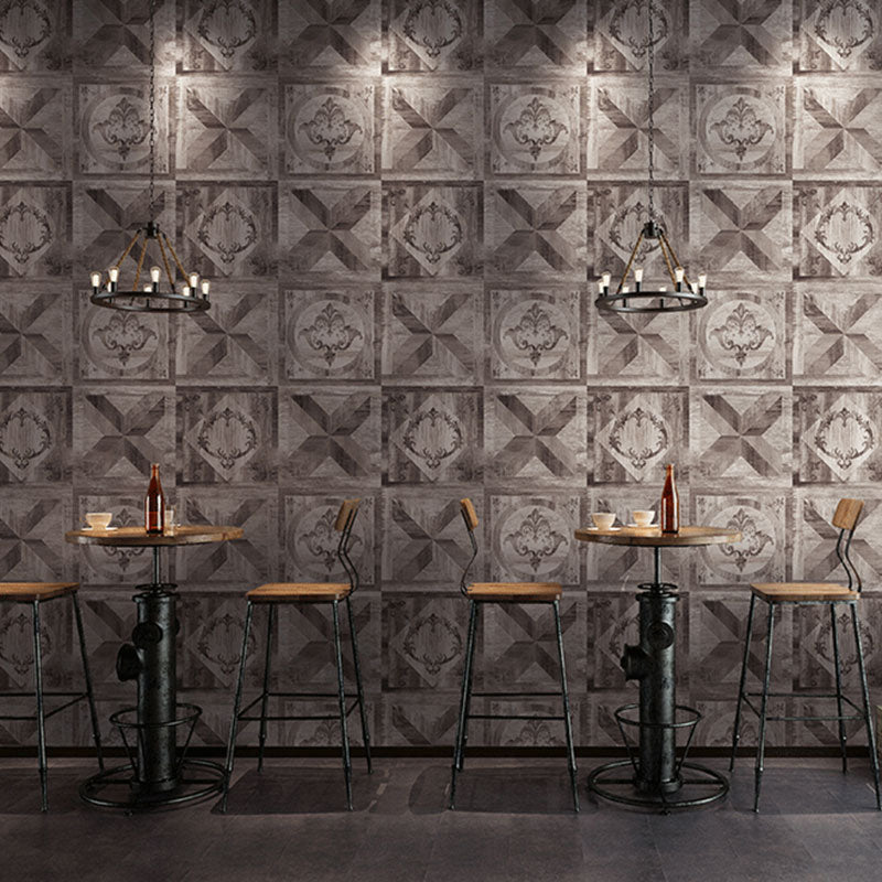 Plaster Wallpaper 33' x 20.5" Traditional Non-Pasted Brick and Harlequin Wall Covering Clearhalo 'Industrial wall decor' 'Industrial' 'Wallpaper' Wall Decor' 922100