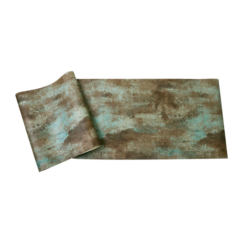 Vinyl Wall Decor Non-Pasted Cement Wallpaper Roll in Pastel Green for Accent Wall Clearhalo 'Industrial wall decor' 'Industrial' 'Wallpaper' Wall Decor' 922173