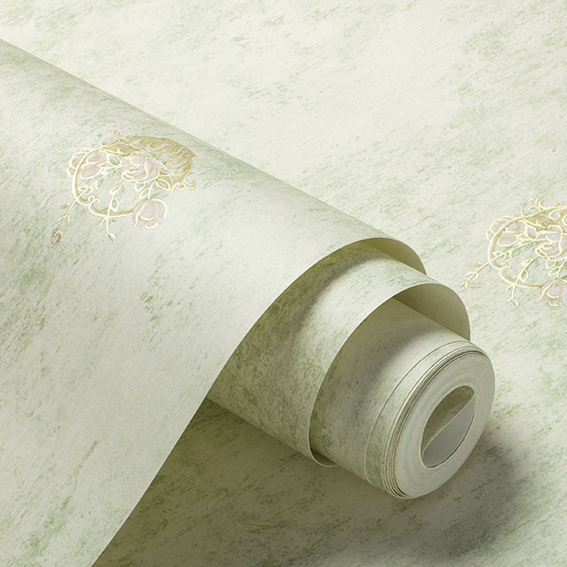 33' x 20.5" Wallpaper Roll Embossed Blossoms Wall Covering, Non-Pasted Clearhalo 'Country wall decor' 'Rustic' 'Wallpaper' Wall Decor' 927042