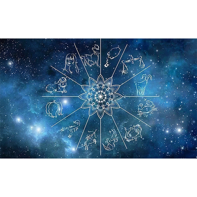 Illustration Universe Wall Art Full Size Mural for Accent Wall, Personalized Size Available Clearhalo 'Wall Decor' 'Wall Mural' 969763