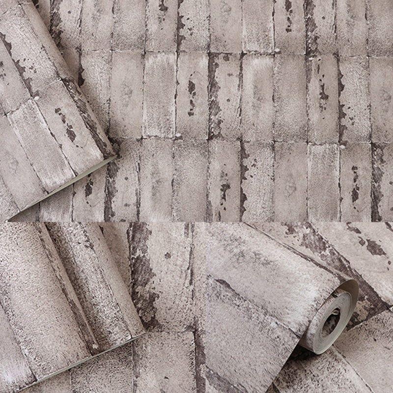 33' x 20.5" Nostalgic Wallpaper Roll for Dress Shop Decoration with Faux Brick Design in Soft Color Clearhalo 'Industrial wall decor' 'Industrial' 'Wallpaper' Wall Decor' 992023