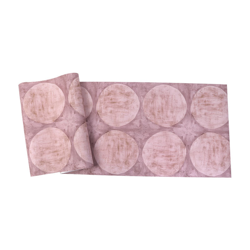 Pastel Color Contemporary Wall Art 20.5 in x 33 ft Round Wallpaper Roll for Coffee Shop Decoration Clearhalo 'Modern wall decor' 'Modern' 'Wallpaper' Wall Decor' 992336