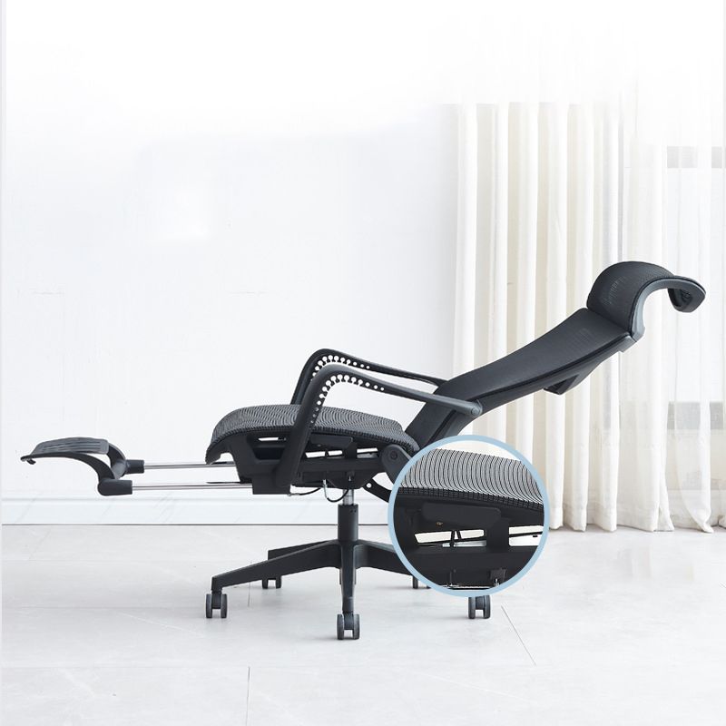 Modern Mesh Desk Chair Black High-Back Office Chair with Wheels Clearhalo 'furn' 'furn_office_chair' 'Furniture' 'Office Chairs' 'Office Furniture' 'office_chair' 1200x1200_0002c467-b86d-4f12-ac88-ef8f2166e77b