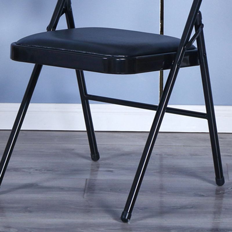 Moderne stijl open rug metalen vouwbare armloze eetkamerstoelen (set van 1/4/8)