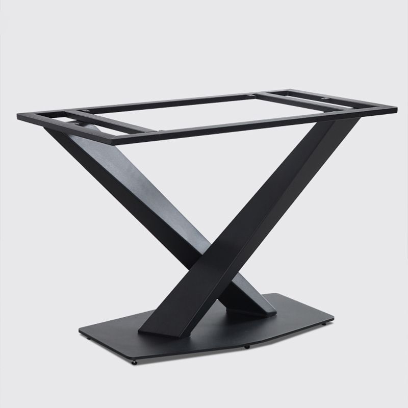 Minimalist Kitchen Gray Dining Table Sintered Stone Rectangle Dining Table with Pedestal Base Clearhalo ' dining_table' 'Dining Tables & Seating' 'Dining Tables' 'furn' 'furn_dining_table' 'Furniture' 'furniture_dining_table' 'Kitchen & Dining Furniture' 'kitchen&dining_furn' 'kitchen' 'kitchen_dining_table' 1200x1200_0005c4aa-5396-44dc-883c-d901257eb92f