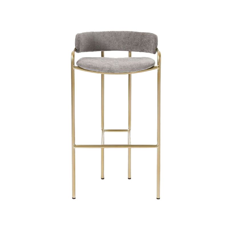 Modern Indoor Upholstered Bar Stool Low Back Footrest Counter Stool Clearhalo 'Bar Furniture' 'Bar Stools' 'bar_stools' 'furn' 'furn_bar_stools' 'Furniture' 'Kitchen & Dining Furniture' 1200x1200_00089a9a-a3ee-4ab5-9275-8cf1eaf688b1
