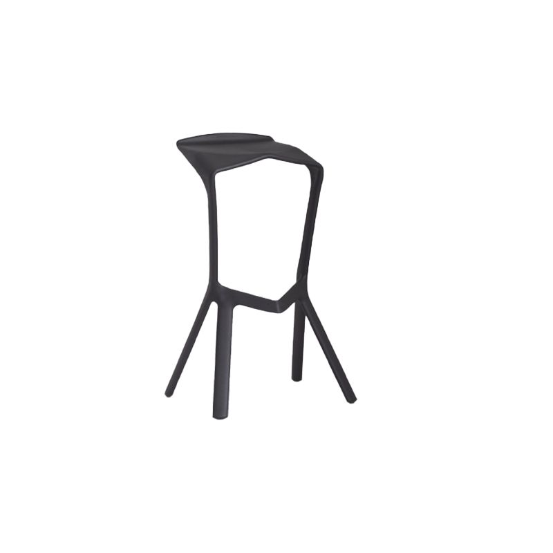 Tabouret de bar en plastique industriel Tabouret de hauteur de bar empilable d'intérieur