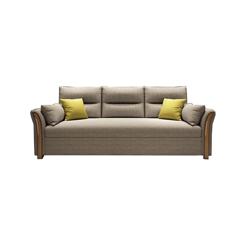 Convertibile divano di divano di divano di divano di divano di divani a fusione di cotone a braccio svasato contemporaneo