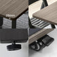 Mid-Century Dining Table Rectangle Drop-Leaf Sintered Stone Table for Home (only Table) Clearhalo ' dining_table' 'Dining Tables & Seating' 'Dining Tables' 'furn' 'furn_dining_table' 'Furniture' 'furniture_dining_table' 'Kitchen & Dining Furniture' 'kitchen&dining_furn' 'kitchen' 'kitchen_dining_table' 1200x1200_000e4967-e5be-4e68-bd07-32dceb5951fe