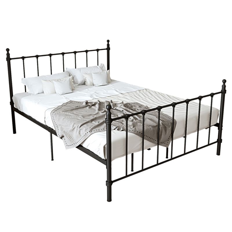 Poster Metal Bed 41 inch With Headboard and Footboard Rectangular Headboard