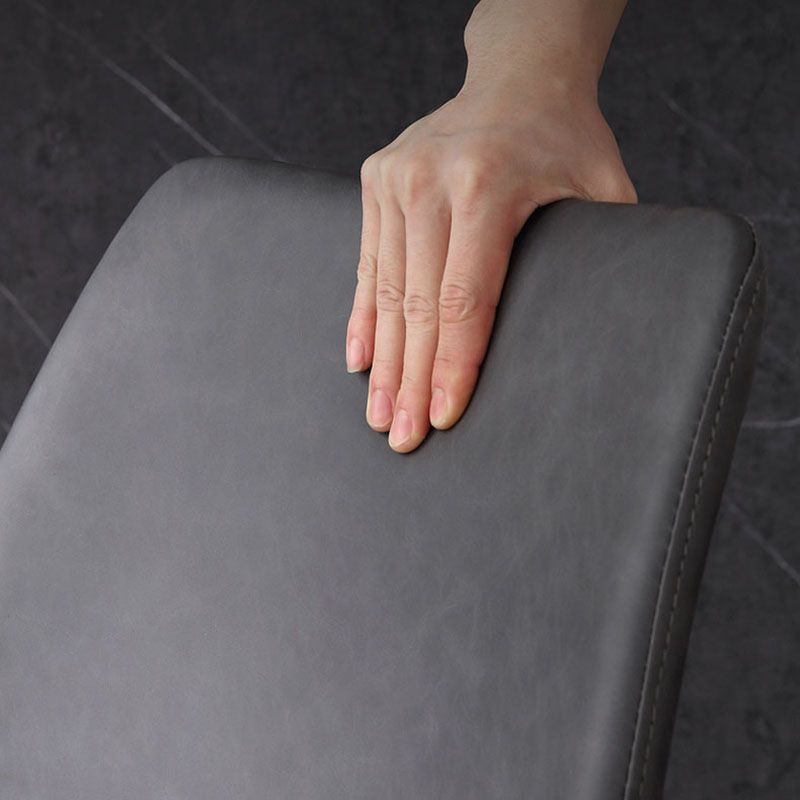 Indoor Industrial Arm Chair Solid Back Metal Upholstered Dining Room Chair (Set of 2) Clearhalo ' kitchen&dining_furn' 'Dining Chairs' 'Dining Tables & Seating' 'dining_chair' 'furn' 'furn_dining_chair' 'Furniture' 'furniture_dining_chair' 'Kitchen & Dining Furniture' 'kitchen' 1200x1200_00119d63-86be-43cb-9a31-7fd8e7c08cd5