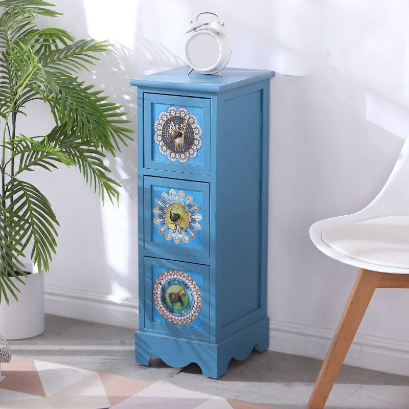 12" D Solid Wood Storage Chest Traditional Lingerie Chest with Drawers