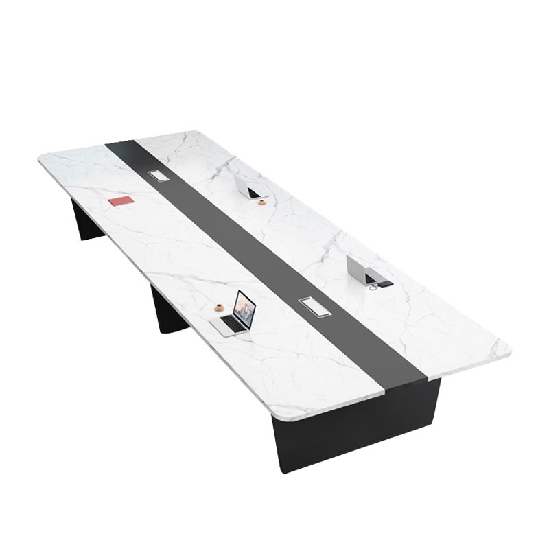 Scrivania di scrittura in stile industriale Curve Cable Management Office Desk