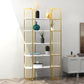 Contemporary Style Bookcase Metal Open Back Etagere Bookshelf for Home Office