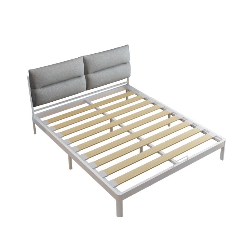 Contemporary Metal Platform Bed Panel Frame with Upholstered Headboard Clearhalo 'Bedroom Furniture' 'Beds' 'furn' 'furn_beds' 'Furniture' 1200x1200_001364c9-f33c-4abb-b276-8be688e594ab