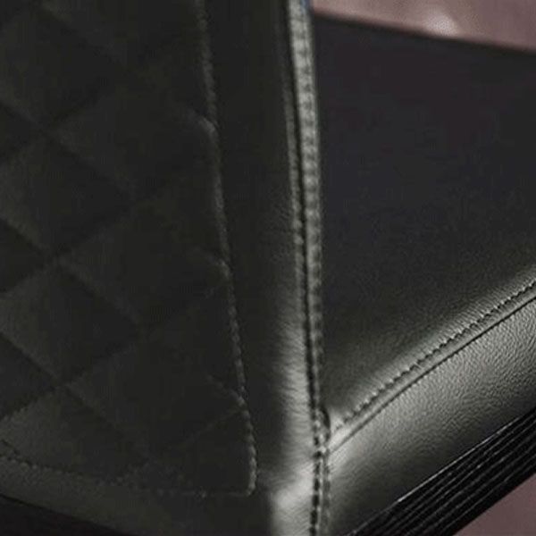 Sillas de comedor de estilo moderno sillas sin brazo con patas de metal para cocina