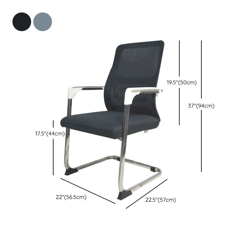 22"W Contemporary Desk Chair Breathable AirGrid Fixed Arms Office Chair Clearhalo 'furn' 'furn_office_chair' 'Furniture' 'Office Chairs' 'Office Furniture' 'office_chair' 1200x1200_00142191-a161-460a-9671-b90a28accea5