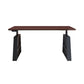 Rectangular Shaped Computer Desk Table Wood Writing Desk in Brown