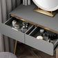 Glam Make-up Vanity with Drawer in Grey/white/pink for Bedroom