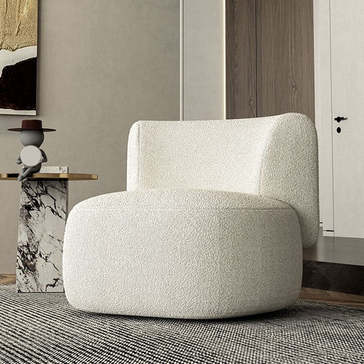 Contemporain 27,5 "H Canapa en laine avec dos sans bras et serré incurvé pour le salon