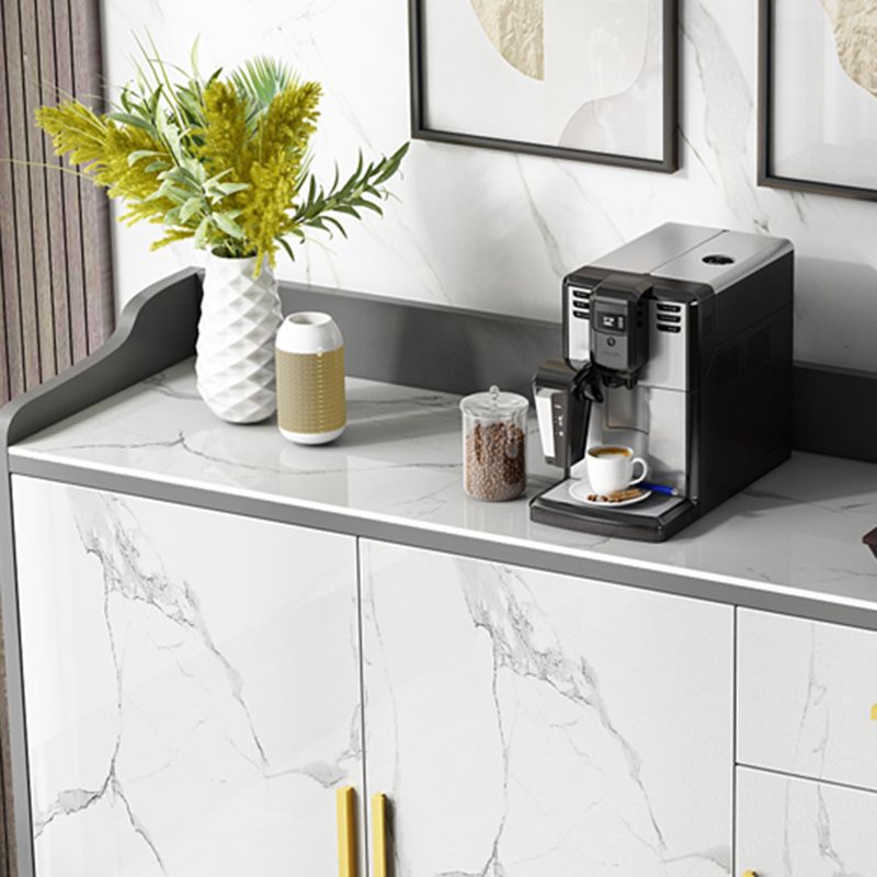 Server da pranzo in pietra di buffet contemporanei con cassetti per soggiorno