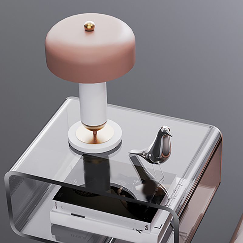 11" Wide Glam Side Table Acrylic Accent Side Table for Bedroom Clearhalo 'Coffee & Accent Tables' 'End & Side Tables' 'end_side_tables' 'furn' 'furn_end_side_tables' 'Furniture' 'Living Room Furniture' 1200x1200_00191ec4-49ff-4f7d-a94d-d3cff75758ed