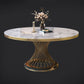 Sintered Stone Pedestal Dining Table Simplicity Style Round Table for Home Clearhalo ' dining_table' 'Dining Tables & Seating' 'Dining Tables' 'Furniture' 'furniture_dining_table' 'Kitchen & Dining Furniture' 'kitchen&dining_furn' 'kitchen' 'kitchen_dining_table' 1200x1200_0019e43d-c262-419b-9e27-c6572d7df88b