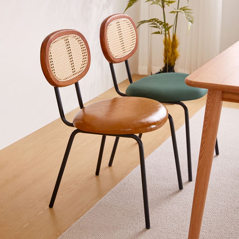 Industrial Dining Room Side Chairs Armless Open Back Chair for Kitchen Clearhalo 'Dining Chairs' 'Dining Tables & Seating' 'dining_chair' 'furn' 'furn_dining_chair' 'Furniture' 'Kitchen & Dining Furniture' 1200x1200_001a35ab-5f6d-4ecc-b3f2-aa00ff19eb89