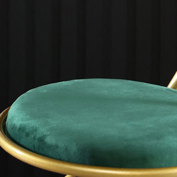 Glam Matte Finish Velvet Counter Stool Adjustable Height Footrest Barstool Clearhalo 'Bar Furniture' 'Bar Stools' 'bar_stools' 'furn' 'furn_bar_stools' 'Furniture' 'furniture_bar_stools' 'Kitchen & Dining Furniture' 1200x1200_001a5a12-59ad-48c4-ac0f-eb5ac5ed1ded