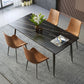 Industrial Style Sintered Stone Scratch Resistant Dining Table 4 Legs Base Table for Home Clearhalo ' dining_table' 'Dining Tables & Seating' 'Dining Tables' 'furn' 'furn_dining_table' 'Furniture' 'furniture_dining_table' 'Kitchen & Dining Furniture' 'kitchen&dining_furn' 'kitchen' 'kitchen_dining_table' 1200x1200_001ab7a5-2088-4055-bab0-1d7eba9b7dc1