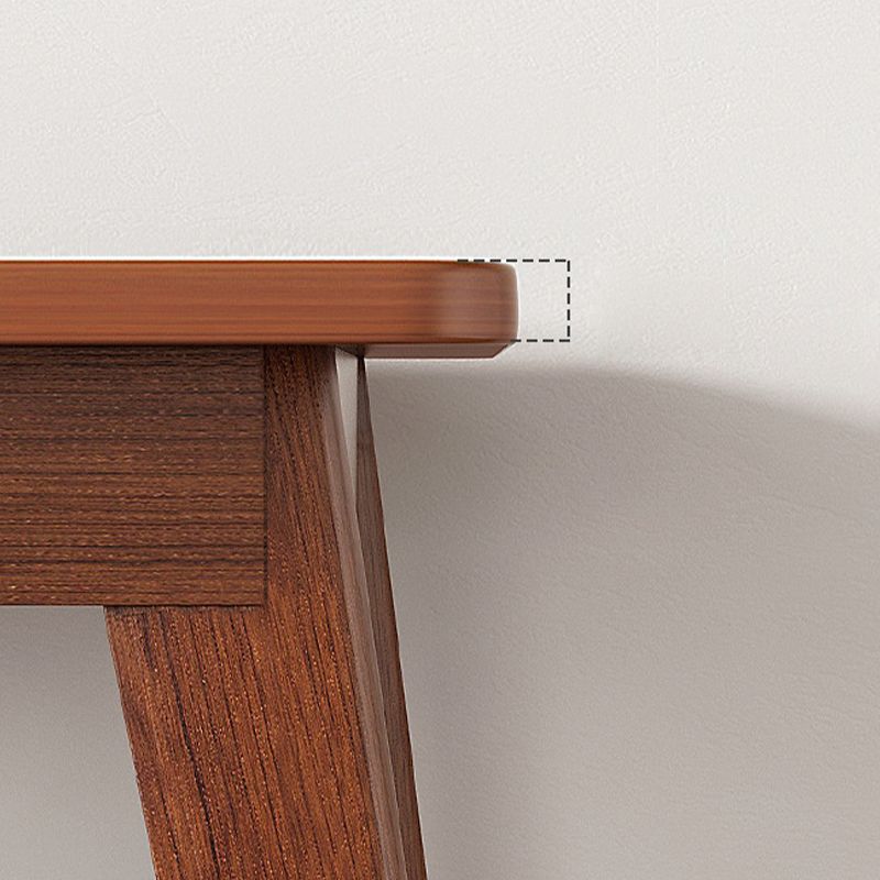 Bureau d'écriture en bois contemporain en bois H de bureau avec des jambes en bois