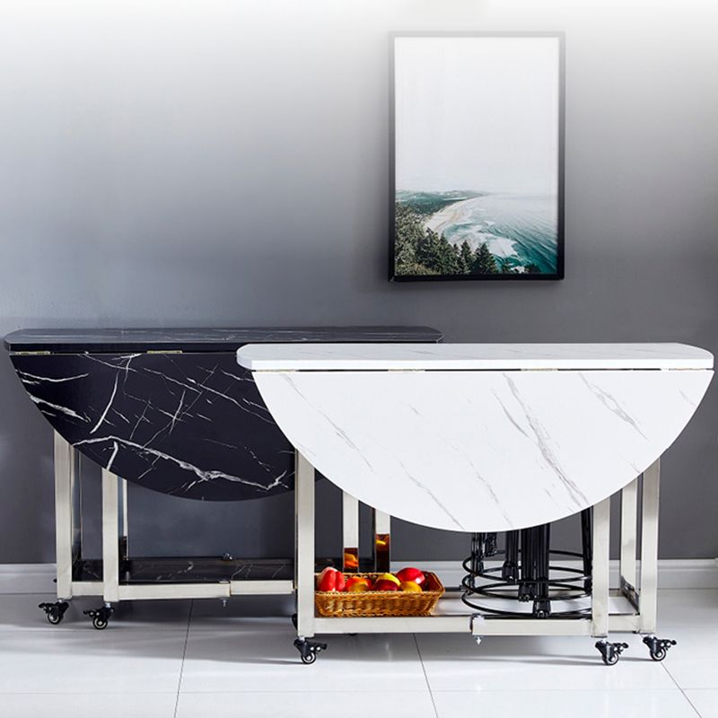 Moderne eettafel metalen ondersteltafel voor keukeneetkamer