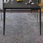 Table de salle à manger de style simplicité Table de salle à manger rectangulaire en pierre en noir