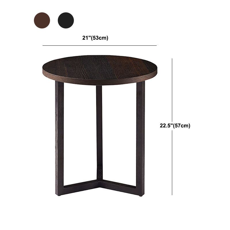 Round Wood Side Table Nordic Style Side Table for Living Room Clearhalo 'Coffee & Accent Tables' 'End & Side Tables' 'end_side_tables' 'furn' 'furn_end_side_tables' 'Furniture' 'Living Room Furniture' 1200x1200_001fd85b-13b8-4c57-ac1e-a40e37ba6502