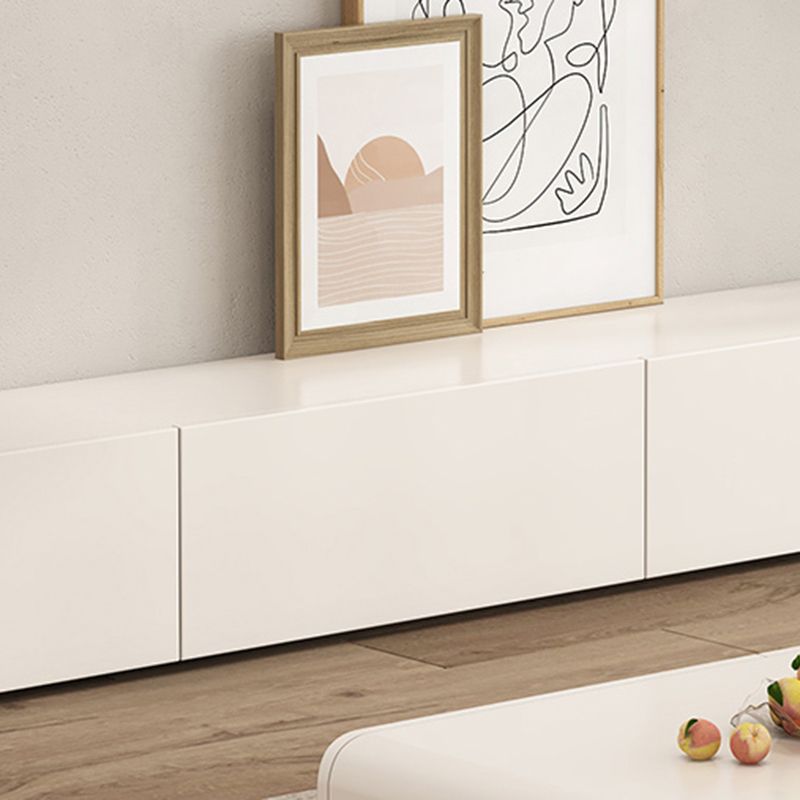 Wooden TV Media Console White TV Stand Console with 3 Drawers Clearhalo 'furn' 'furn_tv_stands_entertainment_centers' 'Furniture' 'Living Room Furniture' 'TV Stands & Entertainment Centers' 'TV Stands & Media Storage Furniture' 'tv_stands_entertainment_centers' 1200x1200_0020e97c-f07f-4c48-976c-ed5bd68898a7