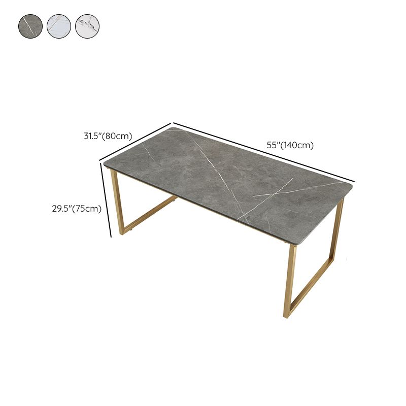 Glam Rectangular Writing Desk Home Stone Office Desk with Metal Legs Clearhalo 'furn' 'furn_office_desk' 'Furniture' 'Office Desks' 'Office Furniture' 'office_desk' 1200x1200_00214aa1-f7ea-4538-b941-1d8b2e83ef21