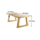 Contemporary Dining Table Natural Rectangle Solid Wood Dinner Table
