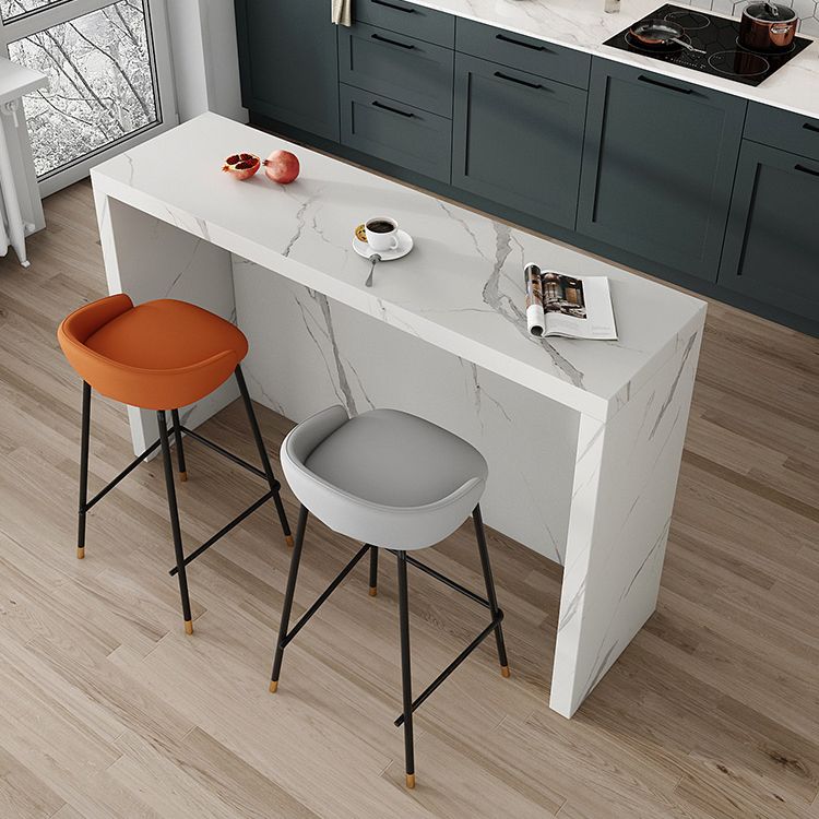 Tavolo da vino rettangolo industriale in pietra doppia piedistallo bar altezza tavolo da cocktail