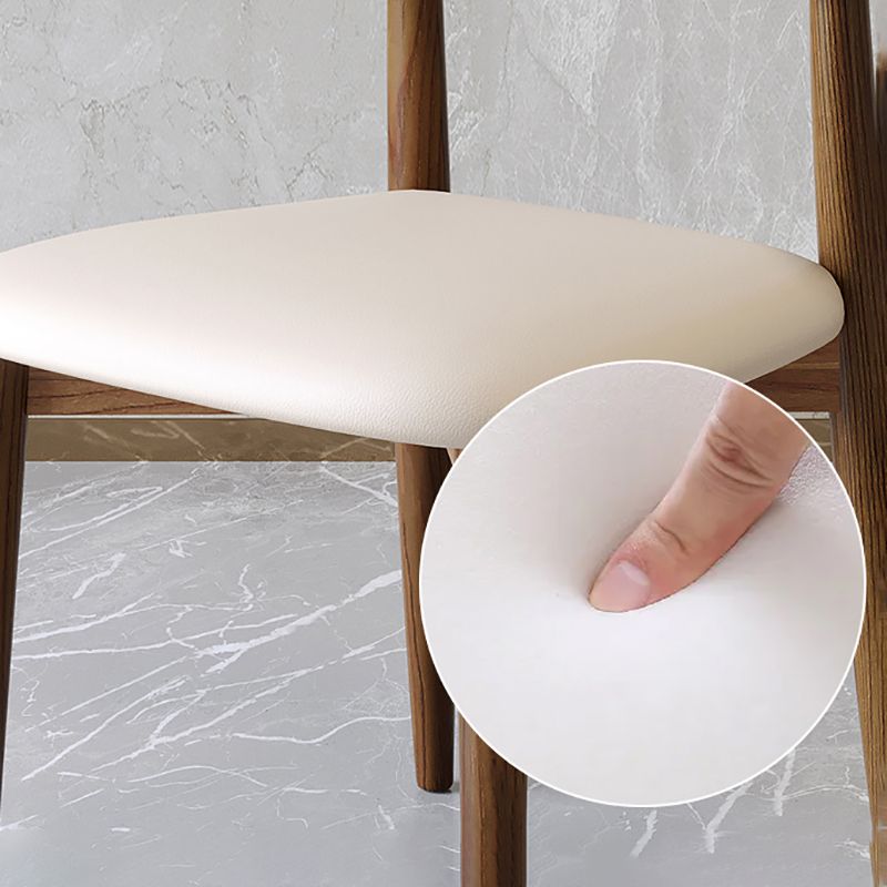 Nordic Style Armless Chair Wood Open Back Dining Side Chair in Walnut for Kitchen Clearhalo 'Dining Chairs' 'Dining Tables & Seating' 'dining_chair' 'furn' 'furn_dining_chair' 'Furniture' 'furniture_dining_chair' 'Kitchen & Dining Furniture' 1200x1200_0024f2a5-245c-453e-8c10-57ce93008dcb