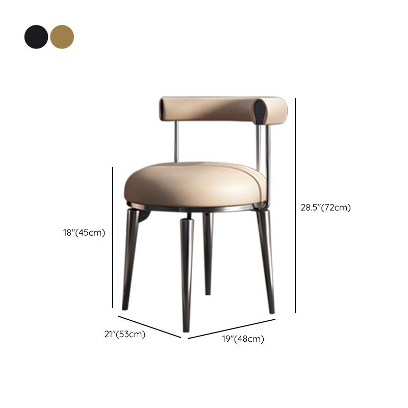 キッチンダイニングのアクセント椅子布張りの腕のないダイニングチェア