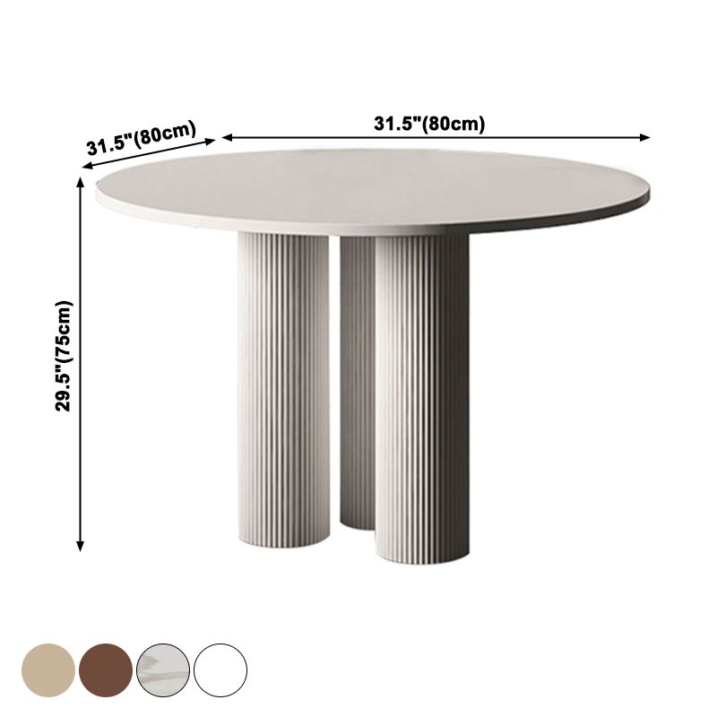 Modern Style Round Dining Table 3 Legs Dining Room Collection for Indoor Clearhalo ' dining_table' 'Dining Tables & Seating' 'Dining Tables' 'furn' 'furn_dining_table' 'Furniture' 'furniture_dining_table' 'Kitchen & Dining Furniture' 'kitchen&dining_furn' 'kitchen' 'kitchen_dining_table' 1200x1200_0025aed4-049b-4f78-be9c-2b51112c5806