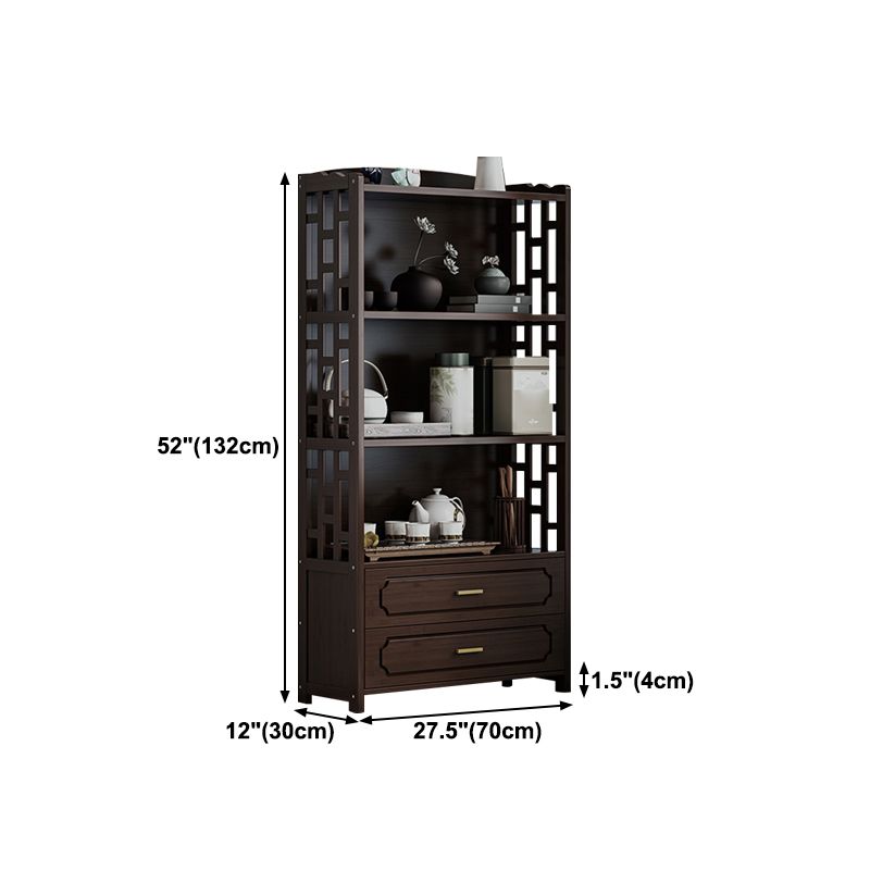 Stellatura in stile moderno bosco marrone con cassetto per soggiorno