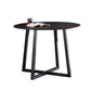Metal Contemporary Dining Set 1/2/3 Pieces Black Stone Dining Table with Padded Chairs Clearhalo 'Dining Room Sets' 'Dining Tables & Seating' 'dining_room_set' 'furn' 'furn_dining_room_set' 'Furniture' 'Kitchen & Dining Furniture' 1200x1200_002792a6-9f4b-4203-b3b5-1f91f7c0656b